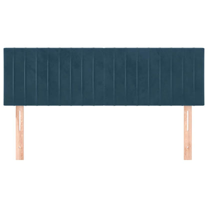 Testiere 2 pz Blu Scuro 72x5x78/88 cm in Velluto