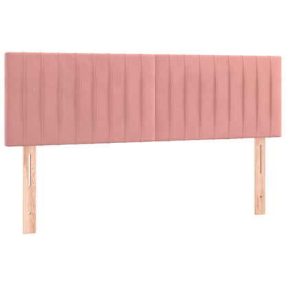 Testiera Rosa 144x5x78/88 cm in Velluto