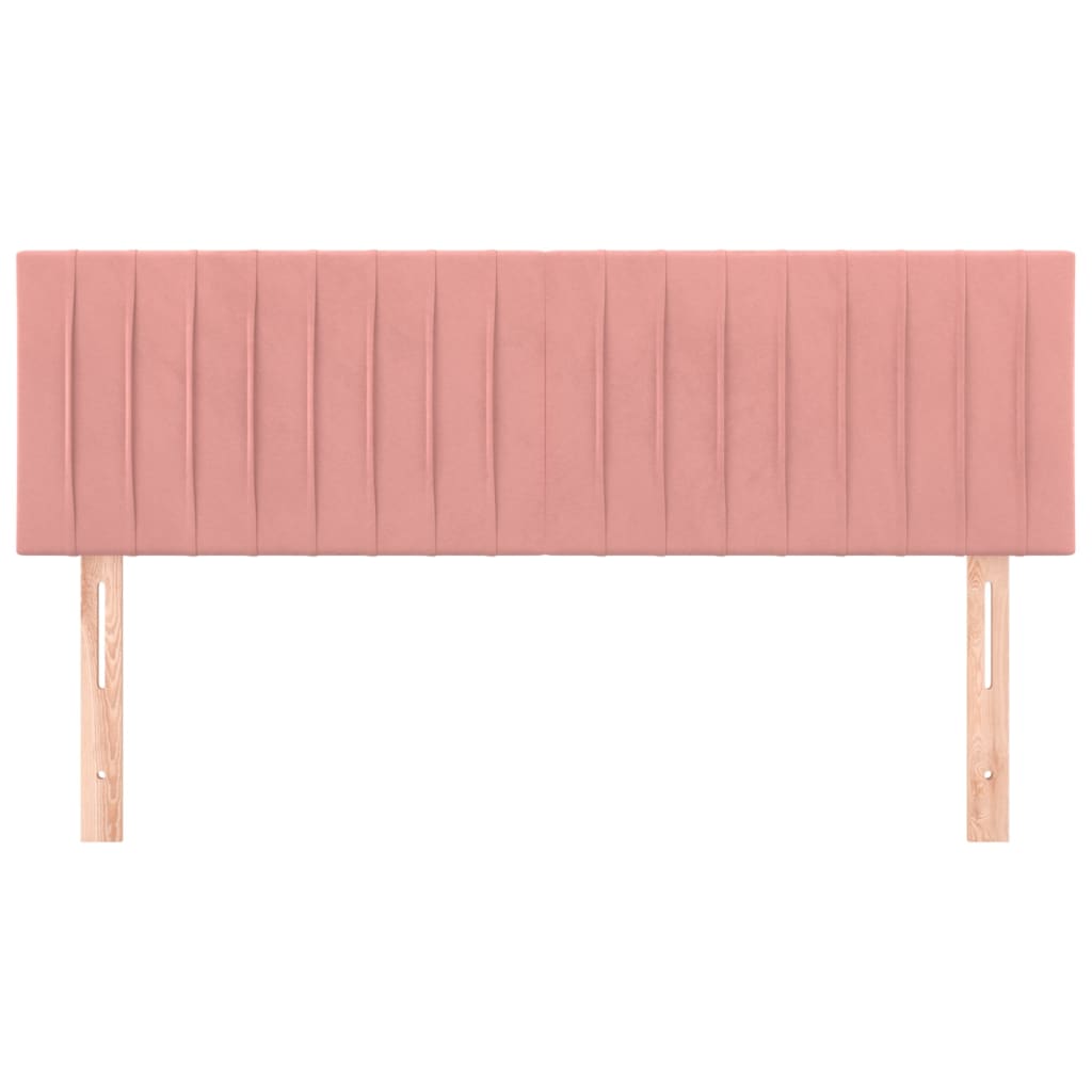 Testiera Rosa 144x5x78/88 cm in Velluto