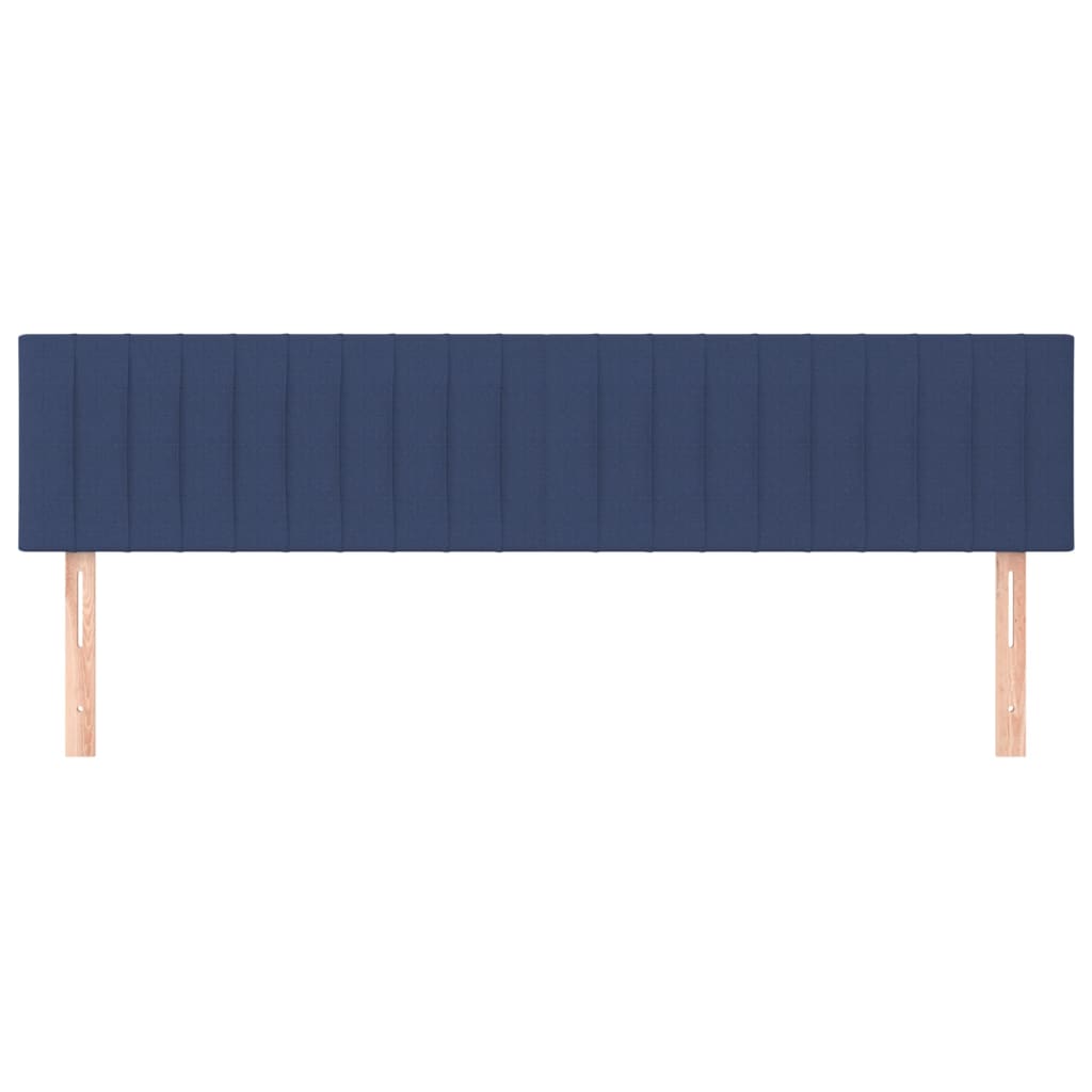 Testiera 2 pz Blu 80x5x78/88 cm in Tessuto