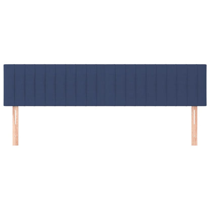 Testiera 2 pz Blu 80x5x78/88 cm in Tessuto