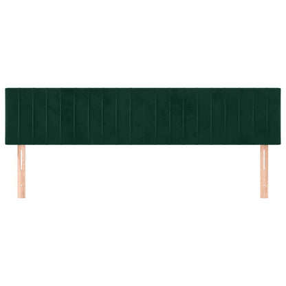 Testiera Verde Scuro 160x5x78/88 cm in Velluto