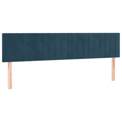 Testiera Blu Scuro 160x5x78/88 cm in Velluto