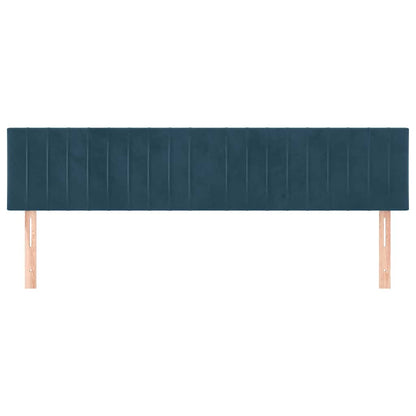 Testiera Blu Scuro 160x5x78/88 cm in Velluto