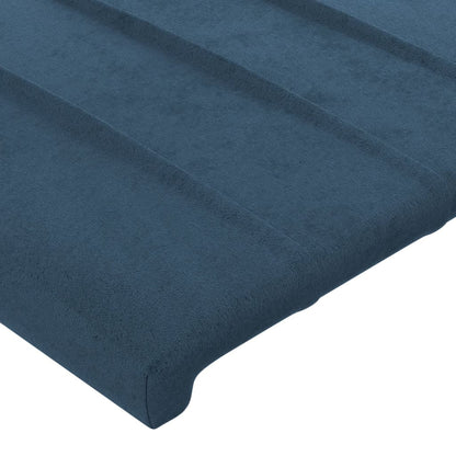 Testiera 2 pz Blu Scuro 80x5x78/88 cm in Velluto