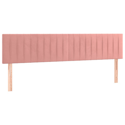 Testiera Rosa 160x5x78/88 cm in Velluto