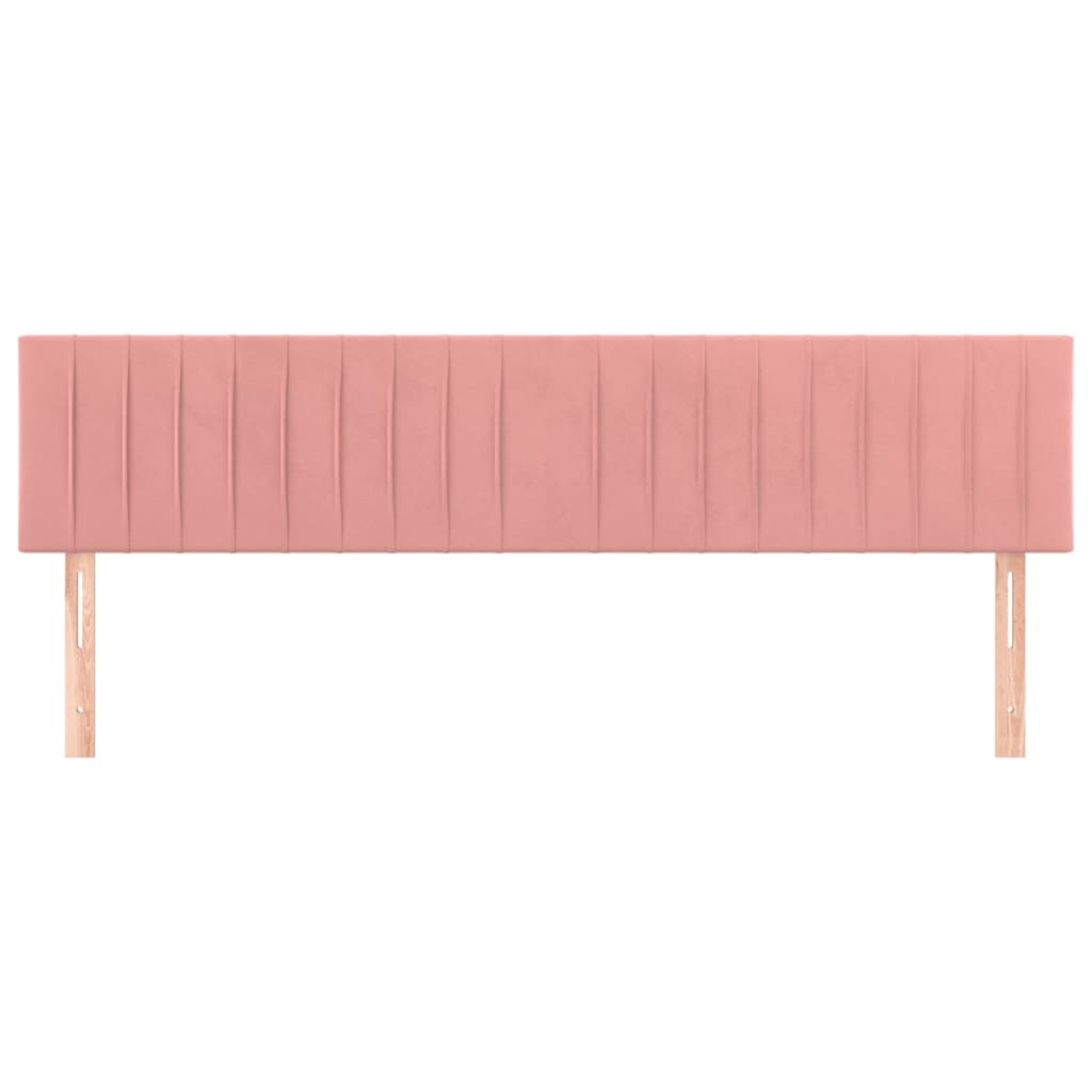 Testiera Rosa 160x5x78/88 cm in Velluto