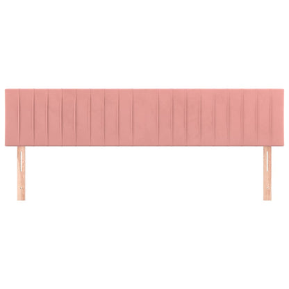Testiera Rosa 160x5x78/88 cm in Velluto
