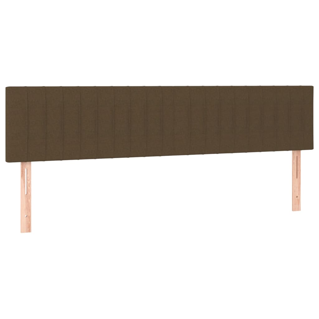 Testiera Marrone Scuro 180x5x78/88 cm in Tessuto
