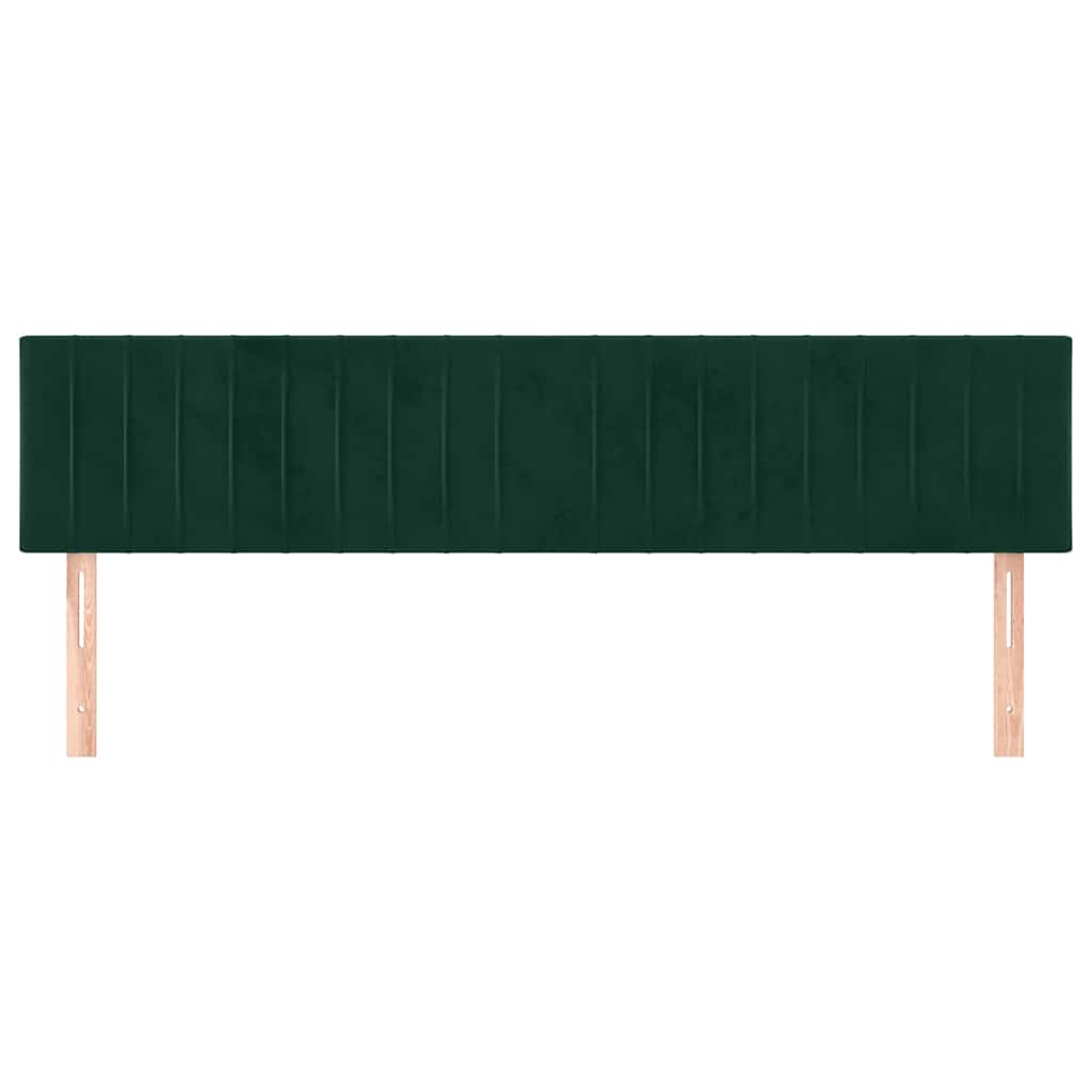 Testiera Verde Scuro 180x5x78/88 cm in Velluto
