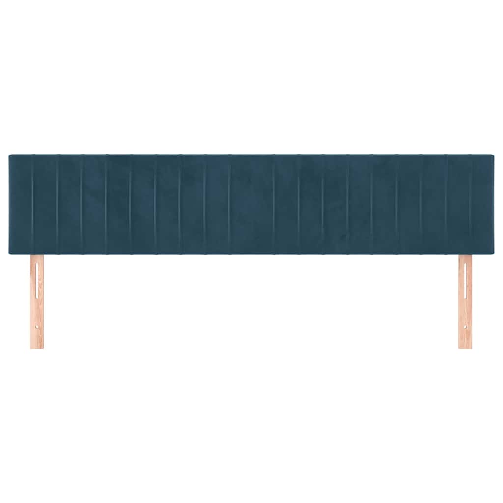 Testiera Blu Scuro 180x5x78/88 cm in Velluto
