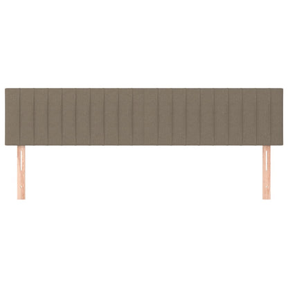 Testiera 2 pz Tortora 100x5x78/88 cm in Tessuto