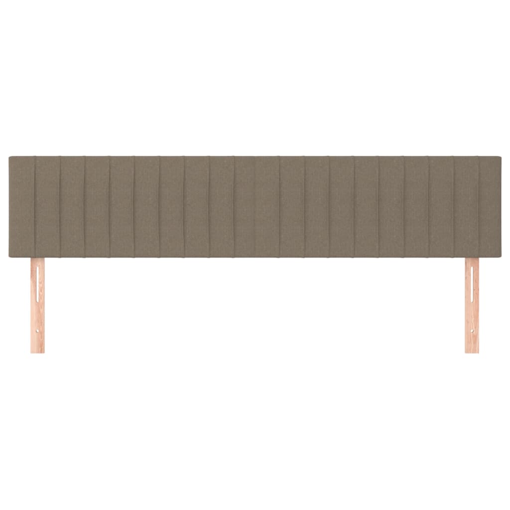 Testiera 2 pz Tortora 100x5x78/88 cm in Tessuto