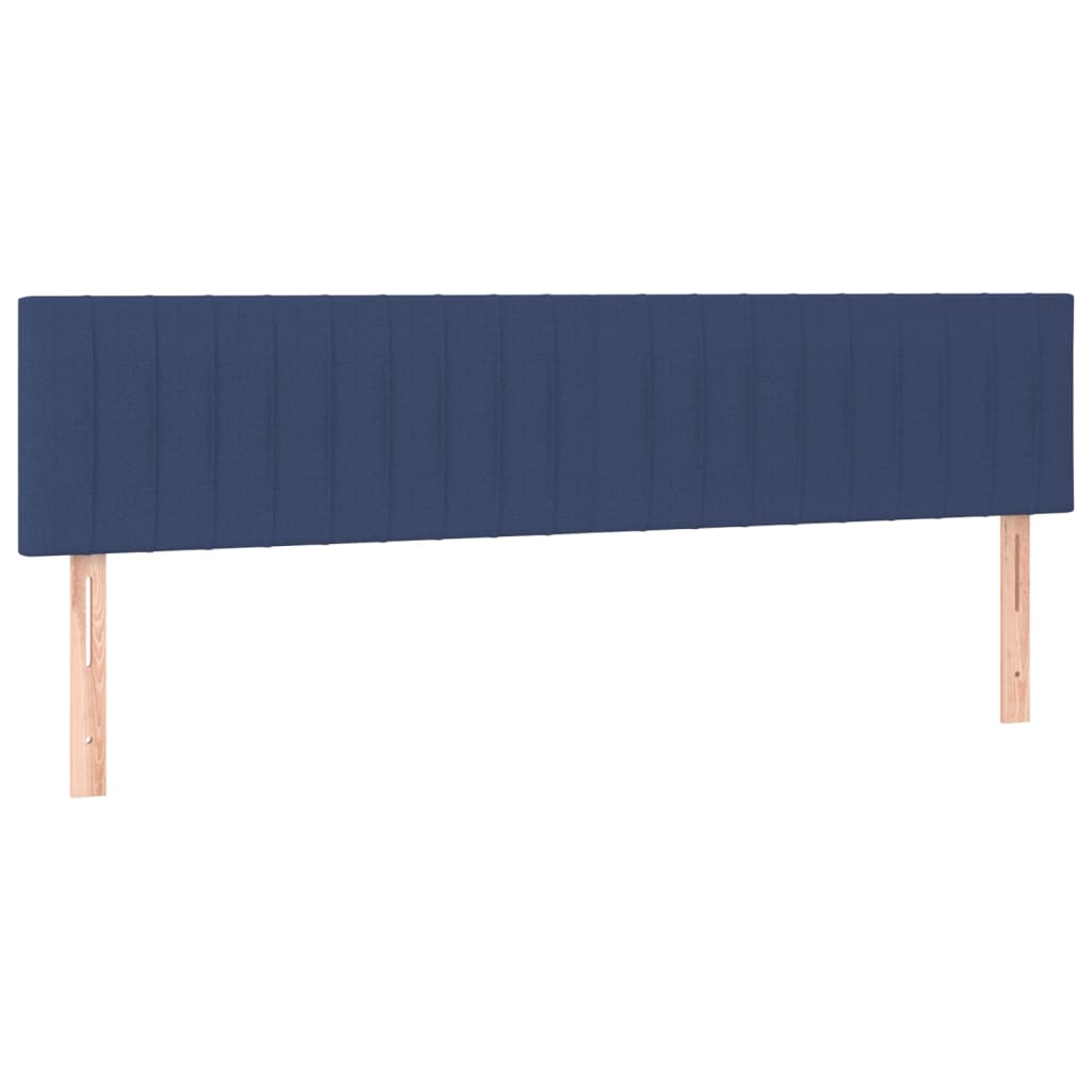 Testiera 2 pz Blu 100x5x78/88 cm in Tessuto