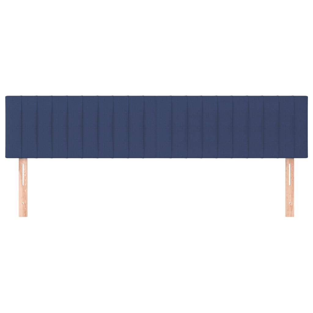 Testiera 2 pz Blu 100x5x78/88 cm in Tessuto