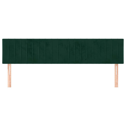 Testiera Verde Scuro 200x5x78/88 cm in Velluto