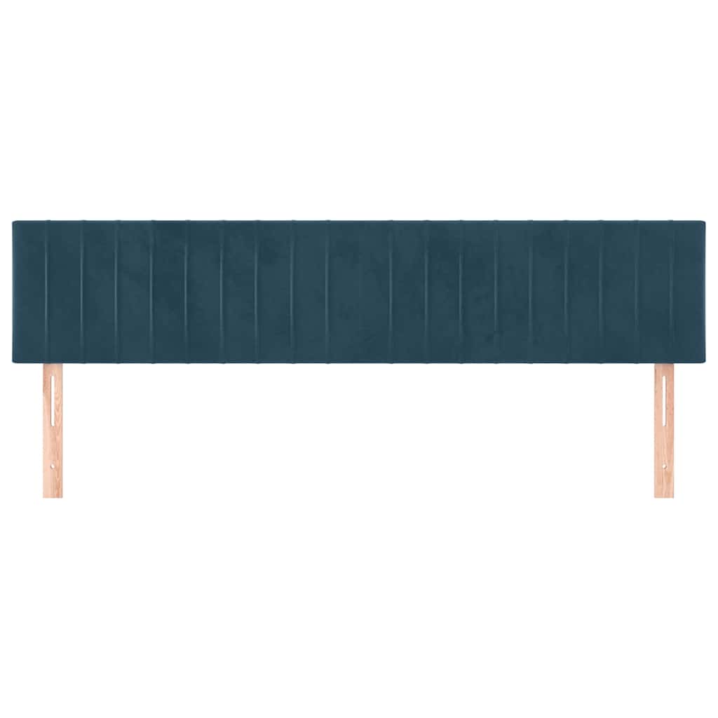 Testiera Blu Scuro 200x5x78/88 cm in Velluto
