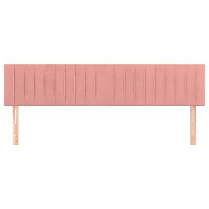 Testiere 2 pz Rosa 100x5x78/88 cm in Velluto