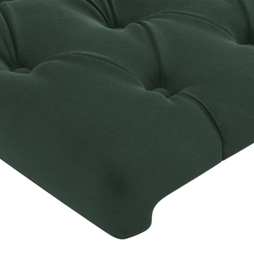 Testiera Verde scuro 80x7x78/88 cm in Velluto