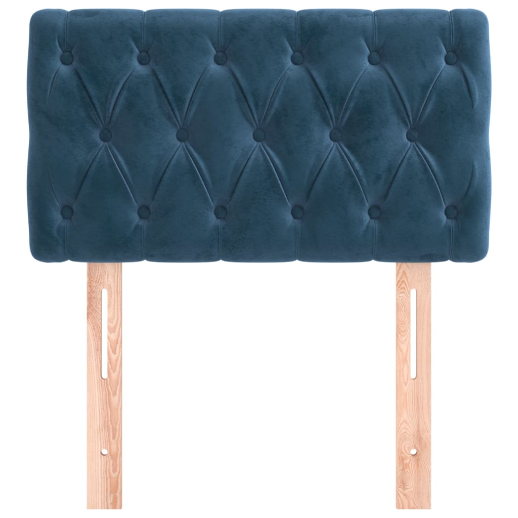 Testiera Blu Scuro 80x7x78/88 cm in Velluto