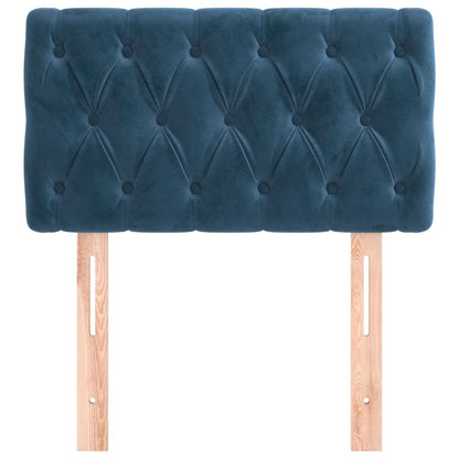 Testiera Blu Scuro 80x7x78/88 cm in Velluto