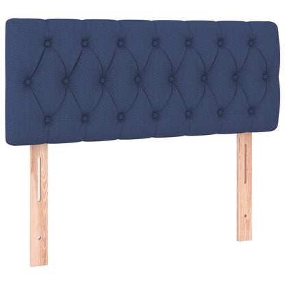 Testiera Blu 90 x 7 x 78/88 cm in Tessuto