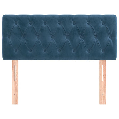 Testiera Blu scuro 90x7x78/88 cm in Tessuto