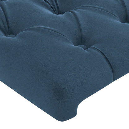 Testiera Blu scuro 90x7x78/88 cm in Tessuto