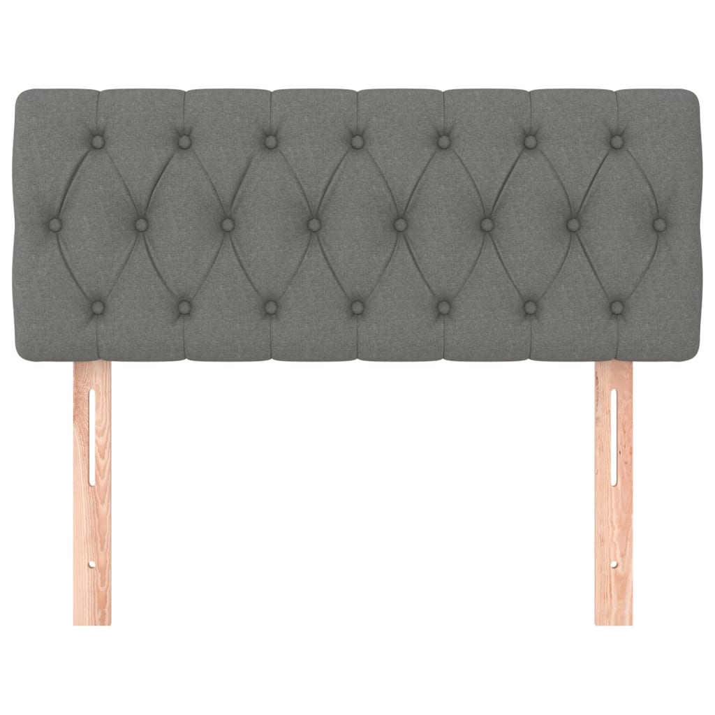 Testiere Grigio Scuro 100x7x78/88 cm in Tessuto