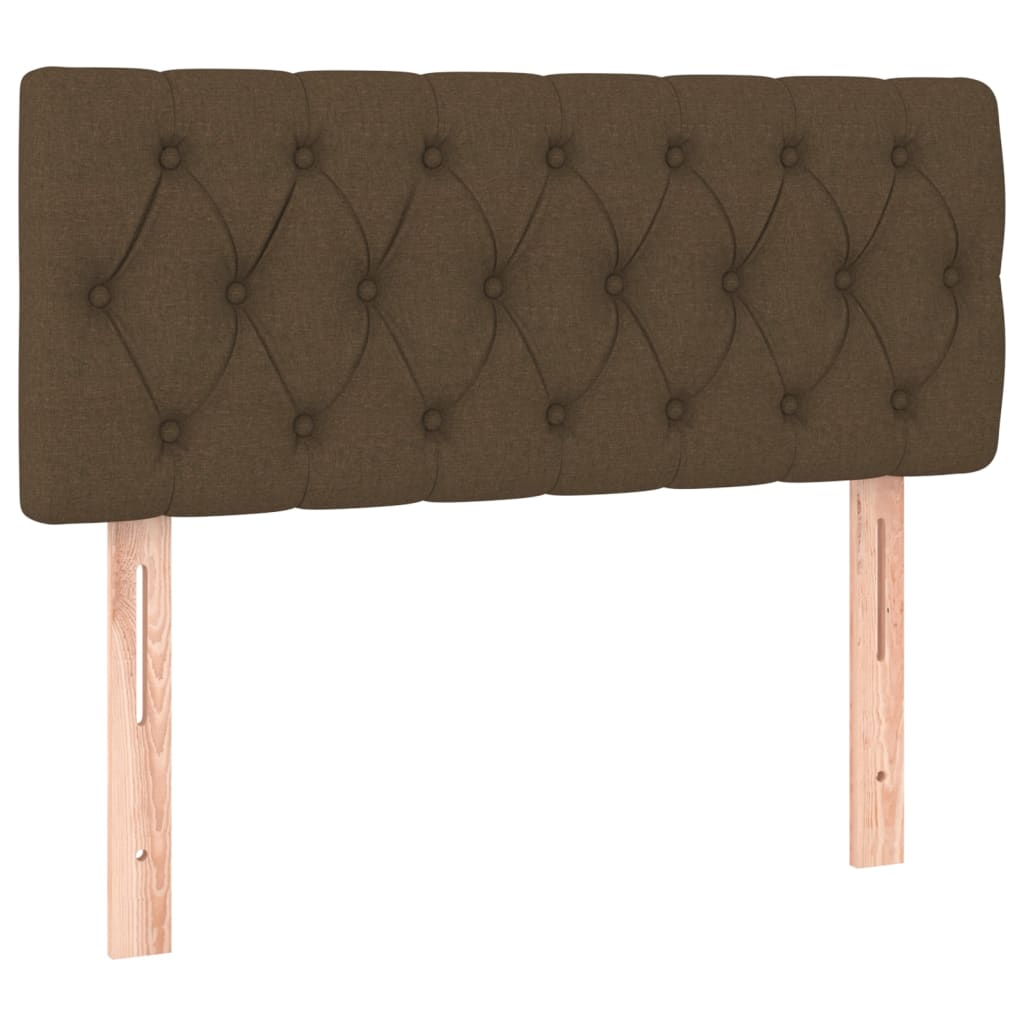 Testiera Marrone Scuro 100 x 7 x 78/88 cm in Tessuto
