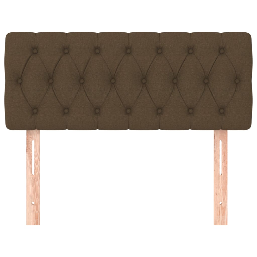 Testiera Marrone Scuro 100 x 7 x 78/88 cm in Tessuto