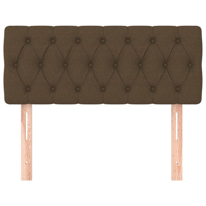 Testiera Marrone Scuro 100 x 7 x 78/88 cm in Tessuto
