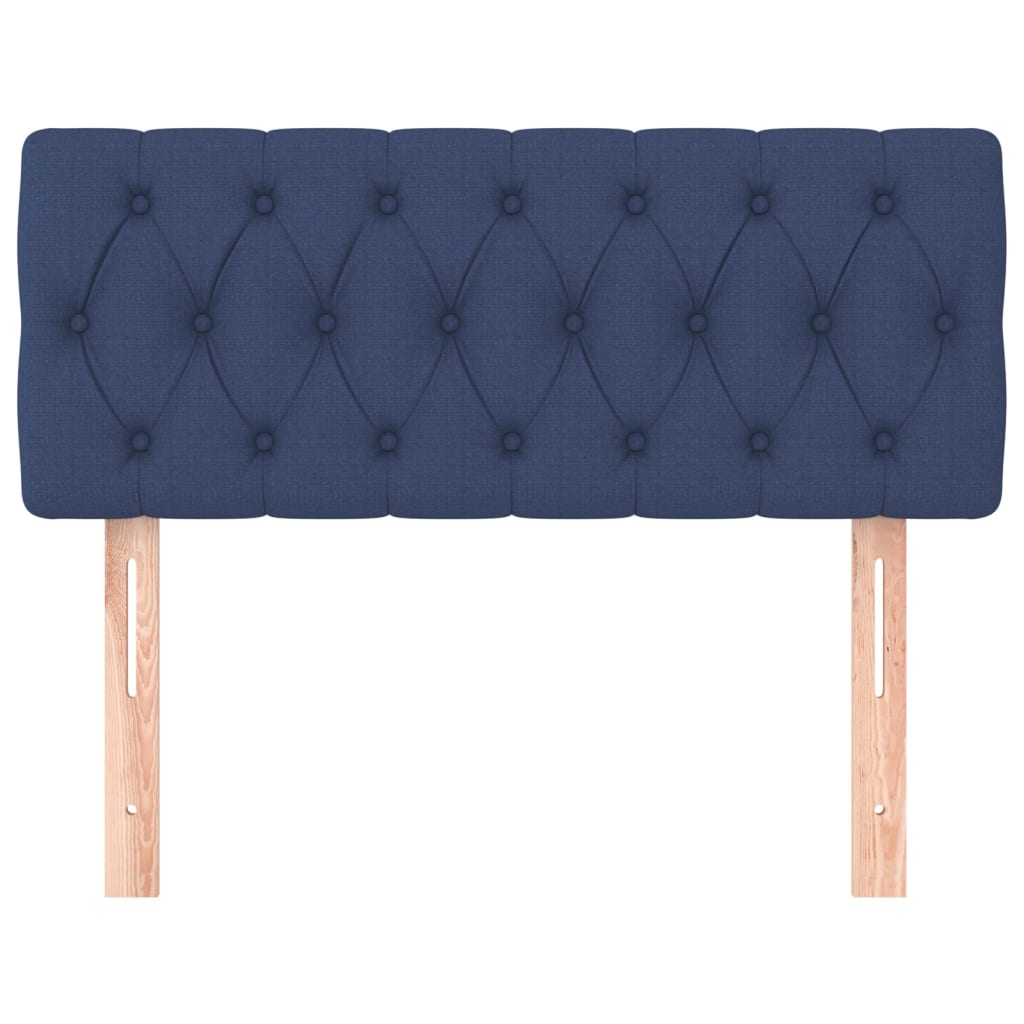 Testiera Blu 100 x 7 x 78/88 cm in Tessuto