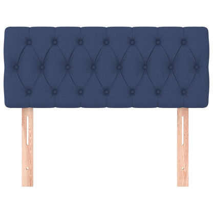 Testiera Blu 100 x 7 x 78/88 cm in Tessuto