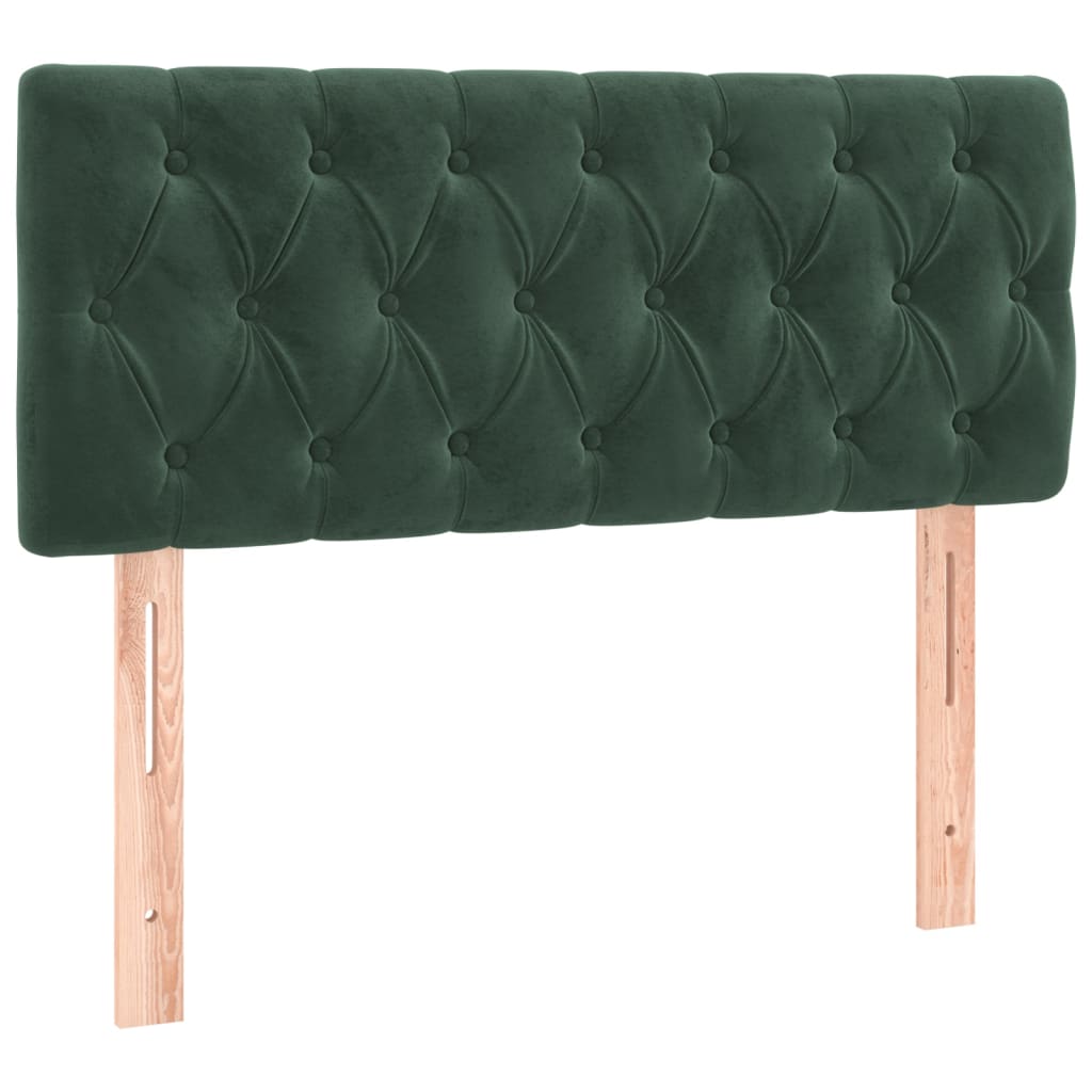 Testiera Verde Scuro 100x7x78/88 cm in Velluto