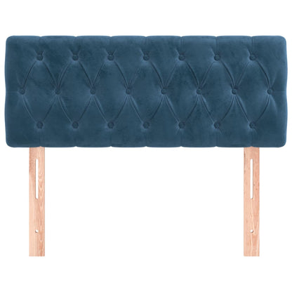 Testiera Blu Scuro 100x7x78/88 cm in Velluto