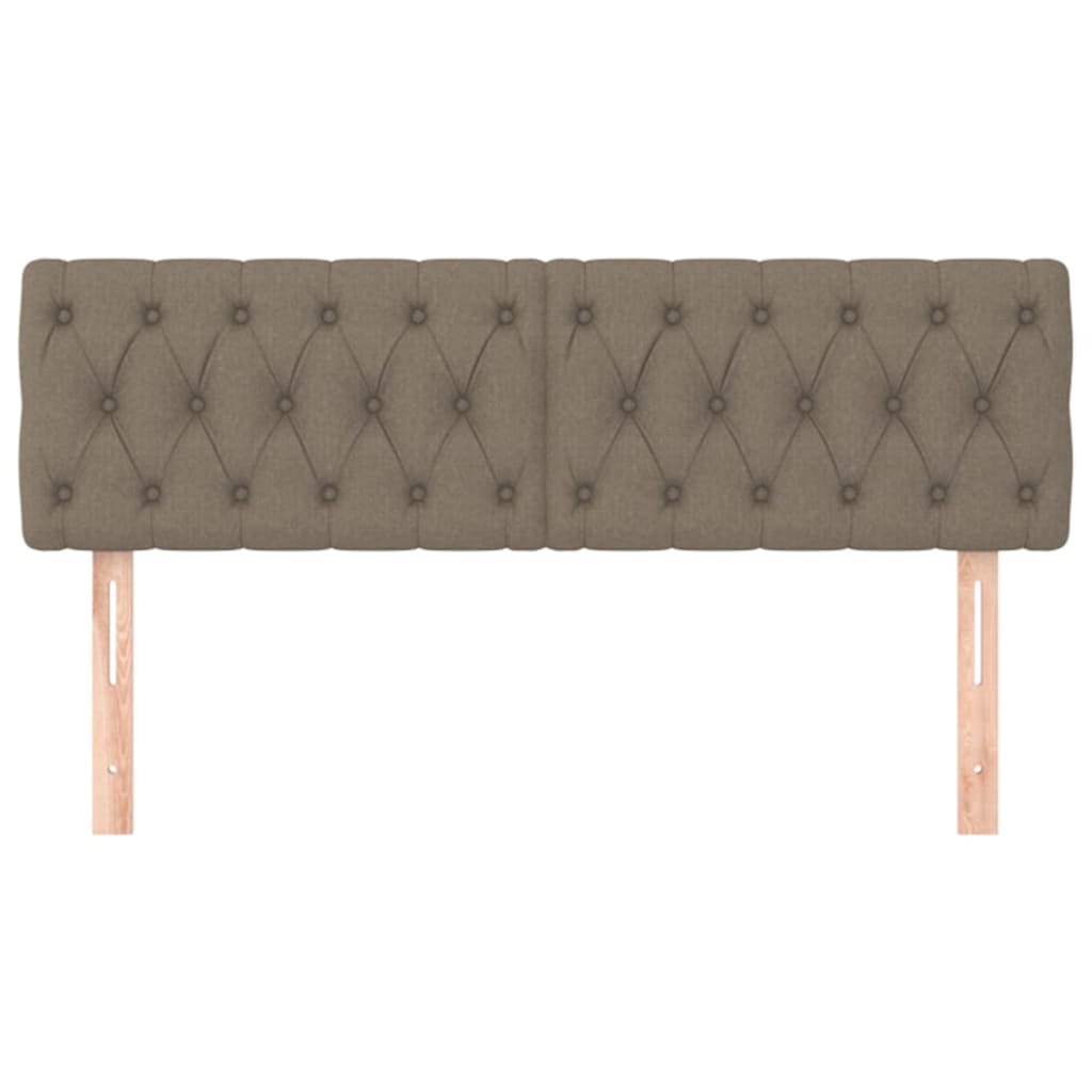 Testiere 2 pz Tortora 72x7x78/88 cm in Tessuto
