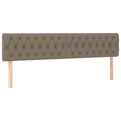 Testiera 2 pz Tortora 90x7x78/88 cm in Tessuto