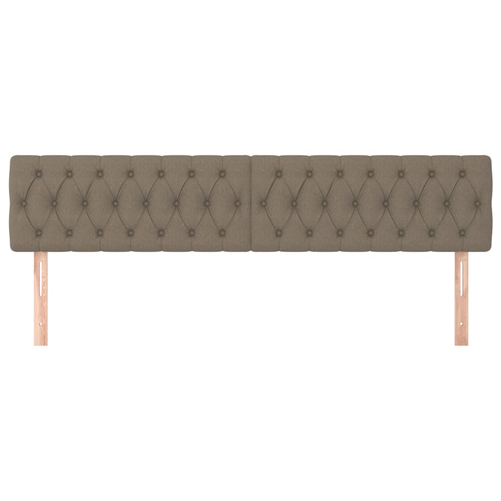 Testiera 2 pz Tortora 90x7x78/88 cm in Tessuto