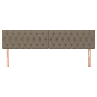 Testiera 2 pz Tortora 90x7x78/88 cm in Tessuto