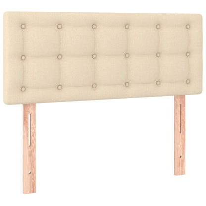 Testiera Crema 80x5x78/88 cm in Tessuto