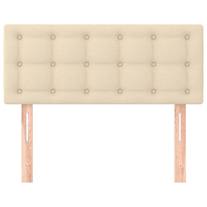 Testiera Crema 80x5x78/88 cm in Tessuto