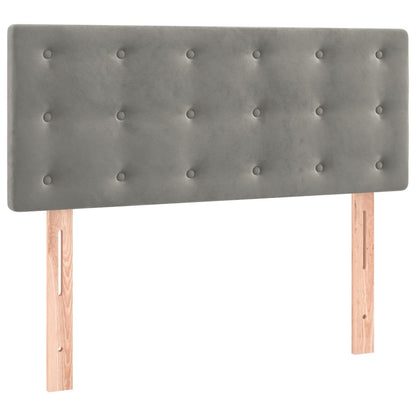 Testiera Grigio Chiaro 80x5x78/88 cm in Velluto