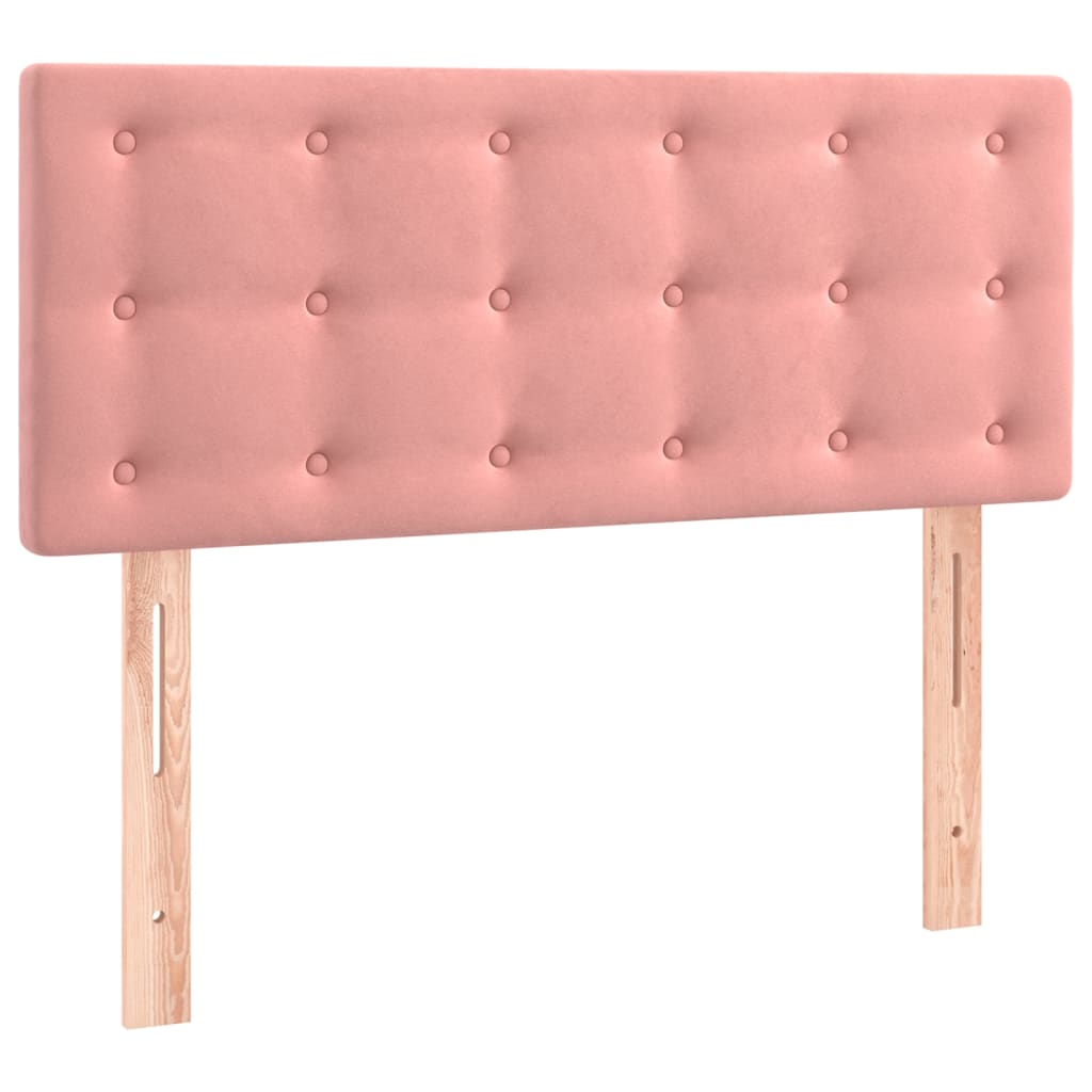 Testiera Rosa 80x5x78/88 cm in Velluto