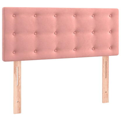 Testiera Rosa 80x5x78/88 cm in Velluto