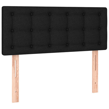 Testiera Nera 90x5x78/88 cm in Tessuto