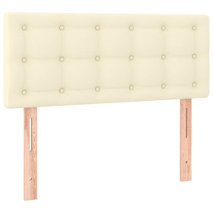 Testiera Crema 90x5x78/88 cm in Similpelle