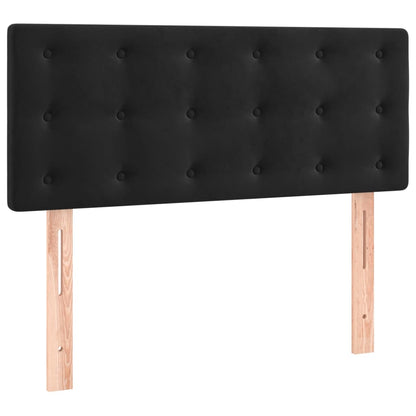 Testiera Nera 90x5x78/88 cm in Velluto