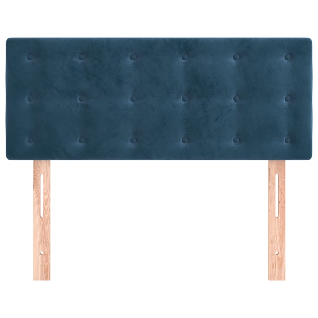 Testiera Blu scuro 90x5x78/88 cm in Tessuto