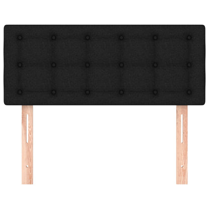 Testiera Nera 100x5x78/88 cm in Tessuto